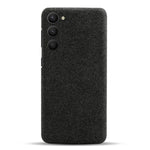 For Samsung Galaxy S23+ Solid Color Hard PC+Cloth Phone Cover Anti-scratch Protective Cover