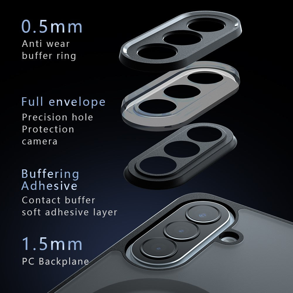 For Samsung Galaxy A57 5G Magnetic Case TPU + PC Matte Skin Touch Phone Cover