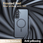 For Samsung Galaxy A57 5G Magnetic Case TPU + PC Matte Skin Touch Phone Cover