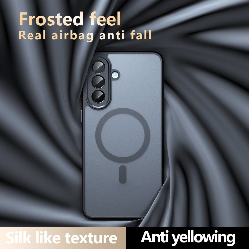 For Samsung Galaxy A57 5G Magnetic Case TPU + PC Matte Skin Touch Phone Cover