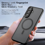 For Samsung Galaxy A57 5G Magnetic Case TPU + PC Matte Skin Touch Phone Cover