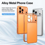 Til iPhone 16 Pro Cover – Kan omdannes til 17 Pro Låsespænde Metalramme Legeret Bagside Telefoncover