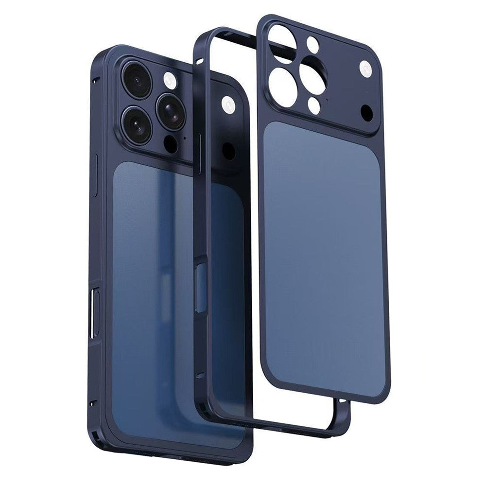 Til iPhone 16 Pro Cover – Kan omdannes til 17 Pro Låsespænde Metalramme Legeret Bagside Telefoncover