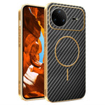 For Huawei nova 15 Pro 5G Case Carbon Fiber Textured Electroplated TPU Phone Back Cover