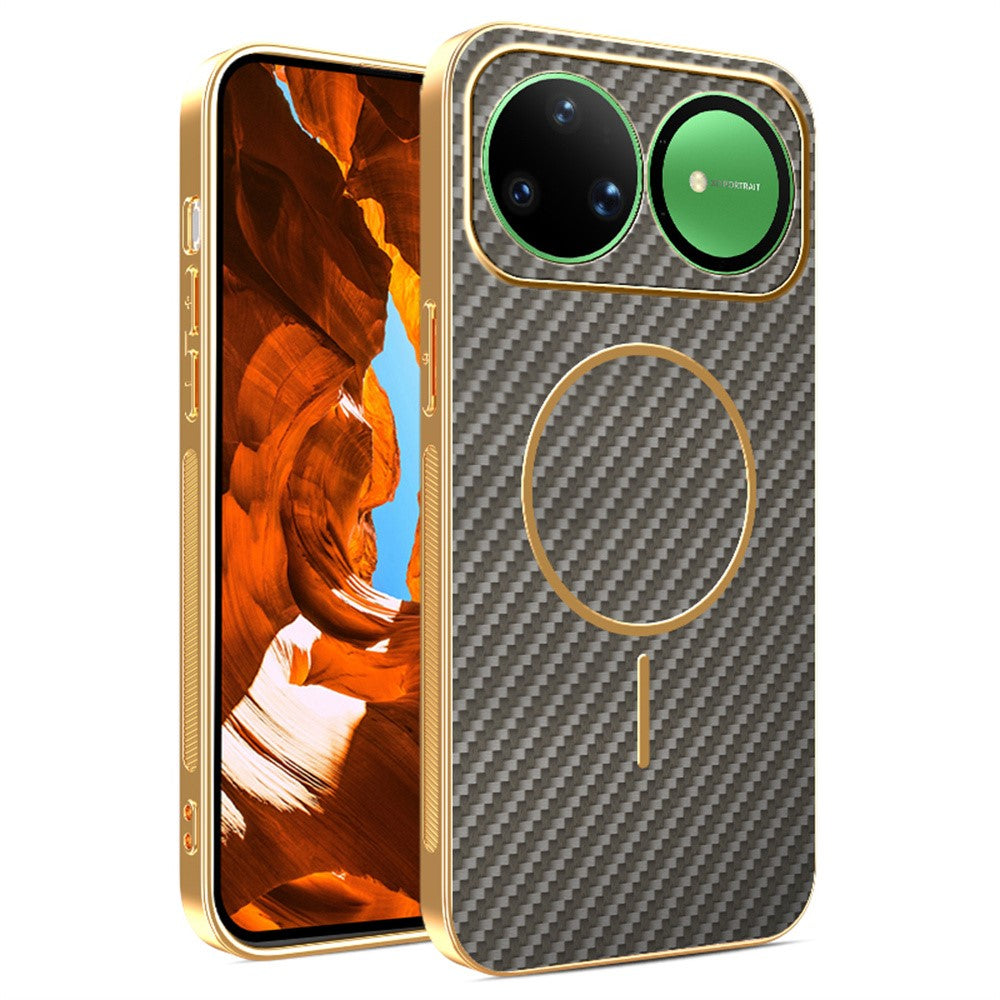 For Huawei nova 15 Ultra 5G Case Carbon Fiber Textured Electroplated TPU Phone Back Cover