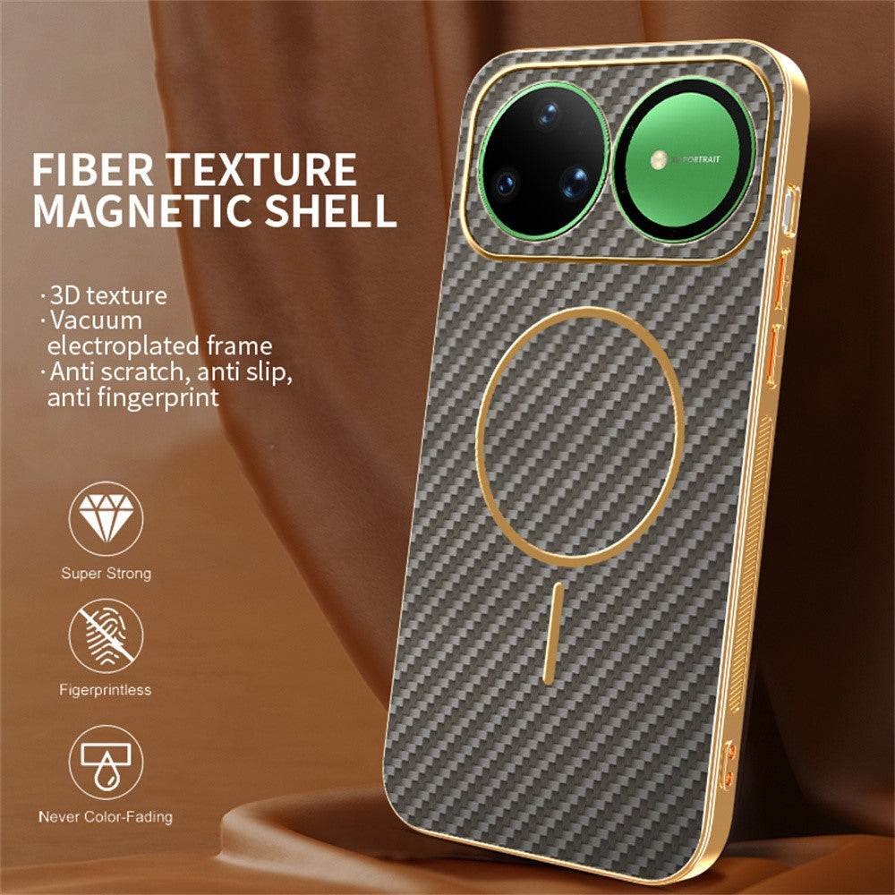 For Huawei nova 15 Ultra 5G Case Carbon Fiber Textured Electroplated TPU Phone Back Cover