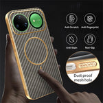 For Huawei nova 15 Ultra 5G Case Carbon Fiber Textured Electroplated TPU Phone Back Cover