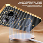 For Xiaomi 17 Ultra 5G Case Carbon Fiber Textured Electroplated TPU Phone Back Cover