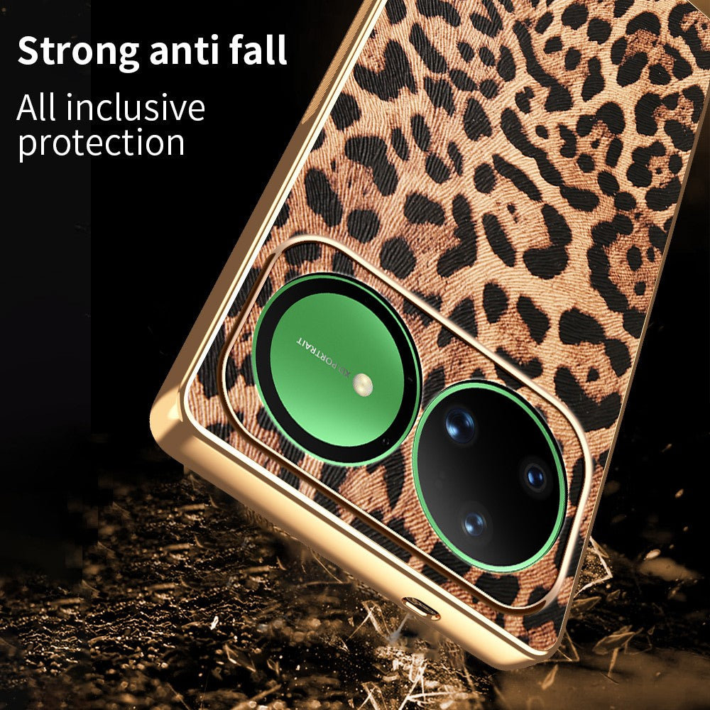 For Huawei nova 15 Ultra 5G Case PU Leather Coated PC + TPU Electroplating Phone Cover