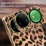 For Huawei nova 15 Ultra 5G Case PU Leather Coated PC + TPU Electroplating Phone Cover