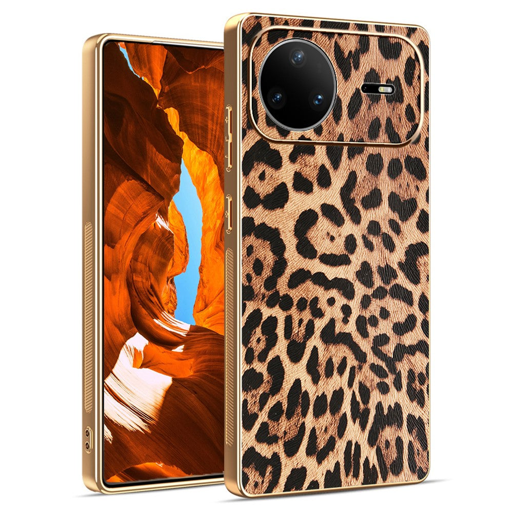 For Huawei nova 15 Pro 5G Case PU Leather Coated PC + TPU Electroplating Phone Cover