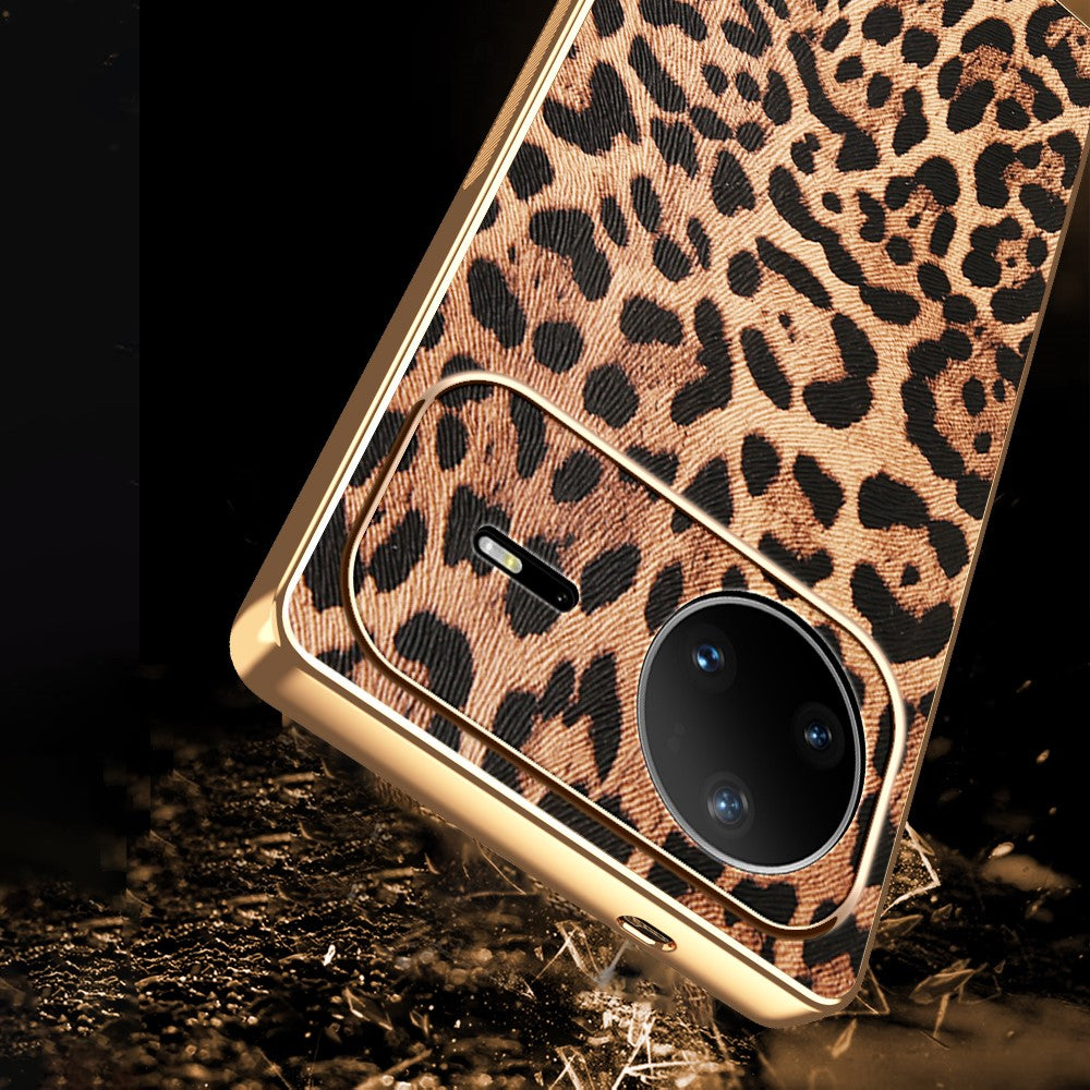 For Huawei nova 15 Pro 5G Case PU Leather Coated PC + TPU Electroplating Phone Cover