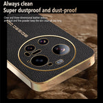For Xiaomi 17 Ultra 5G Case Anti Scratch Litchi Texture TPU Leather PU Phone Back Cover