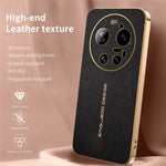 For Xiaomi 17 Ultra 5G Case Anti Scratch Litchi Texture TPU Leather PU Phone Back Cover