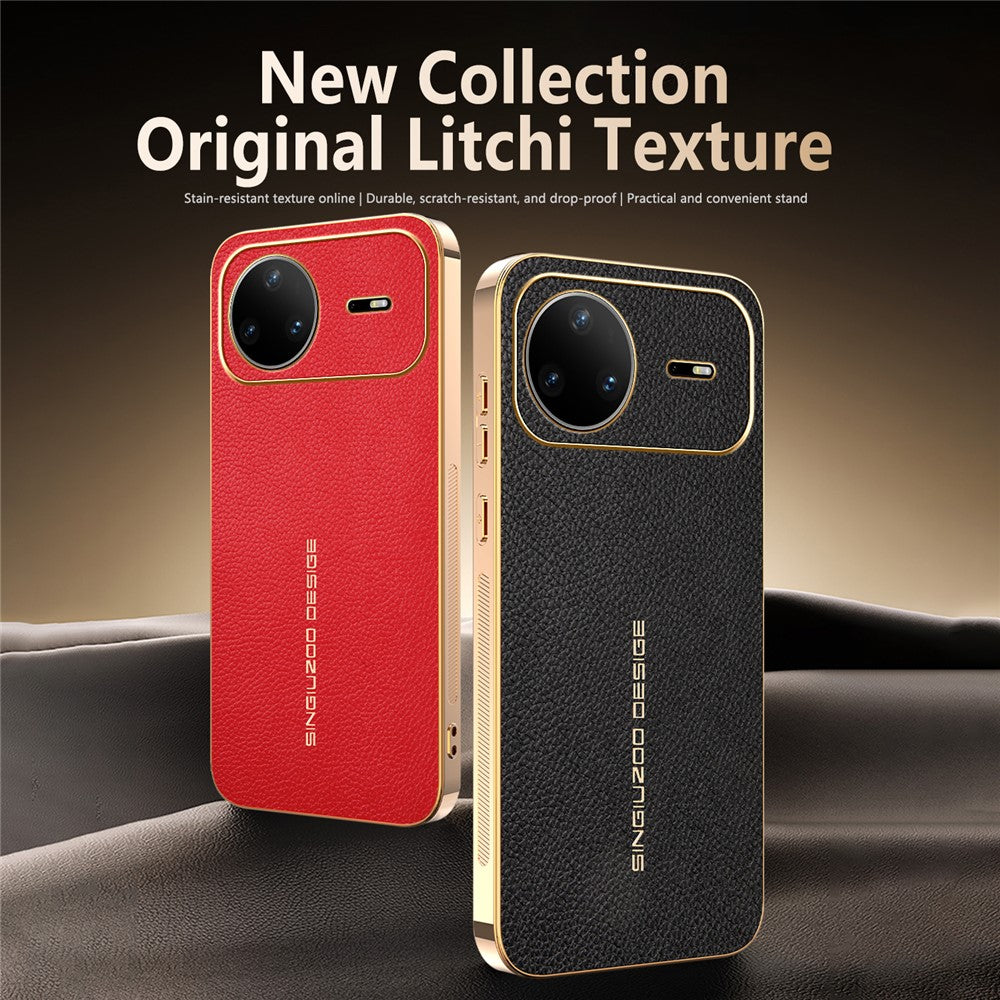 For Huawei nova 15 Pro 5G Case Anti Scratch Litchi Texture TPU Leather PU Phone Back Cover
