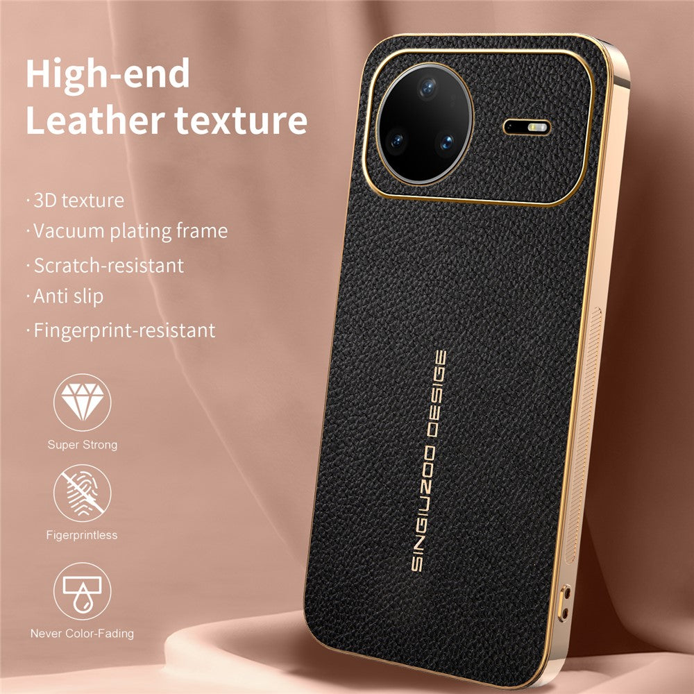For Huawei nova 15 Pro 5G Case Anti Scratch Litchi Texture TPU Leather PU Phone Back Cover
