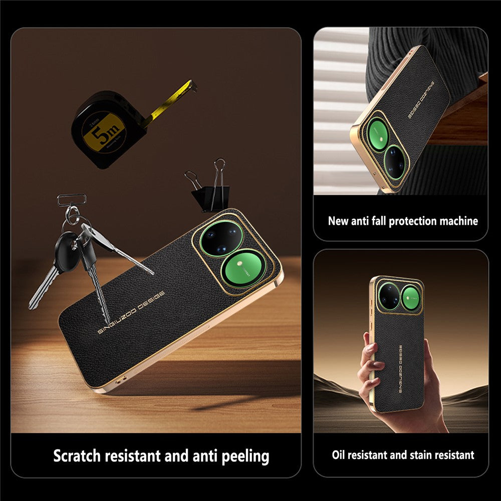 For Huawei nova 15 Ultra 5G Case  Anti Scratch Litchi Texture TPU Leather PU Phone Back Cover