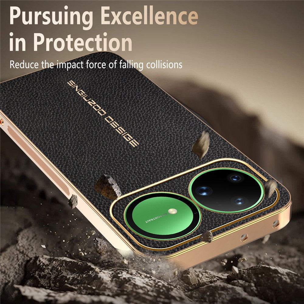 For Huawei nova 15 Ultra 5G Case  Anti Scratch Litchi Texture TPU Leather PU Phone Back Cover