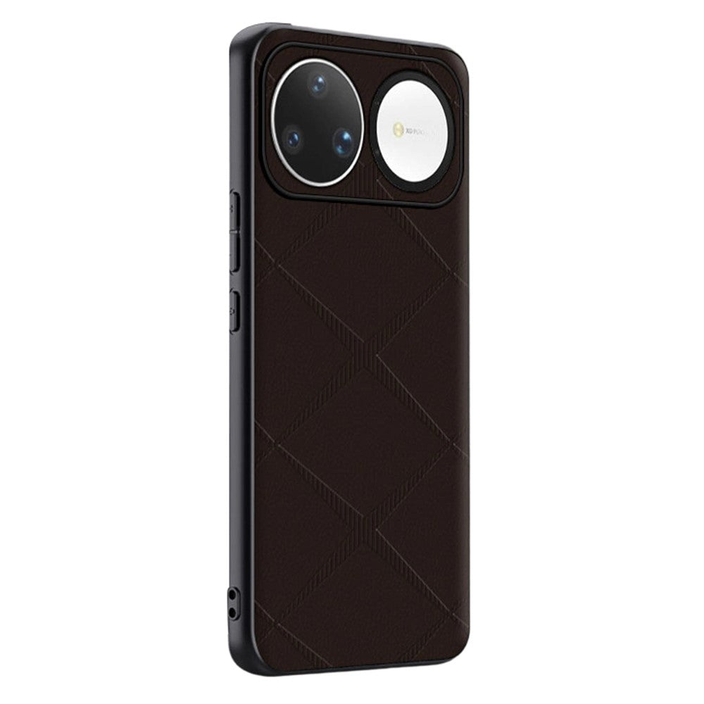 Huawei Nova 15 Ultra 5G-skal X-mönstrat TPU PU-läder PC Anti-fall-mobilskal