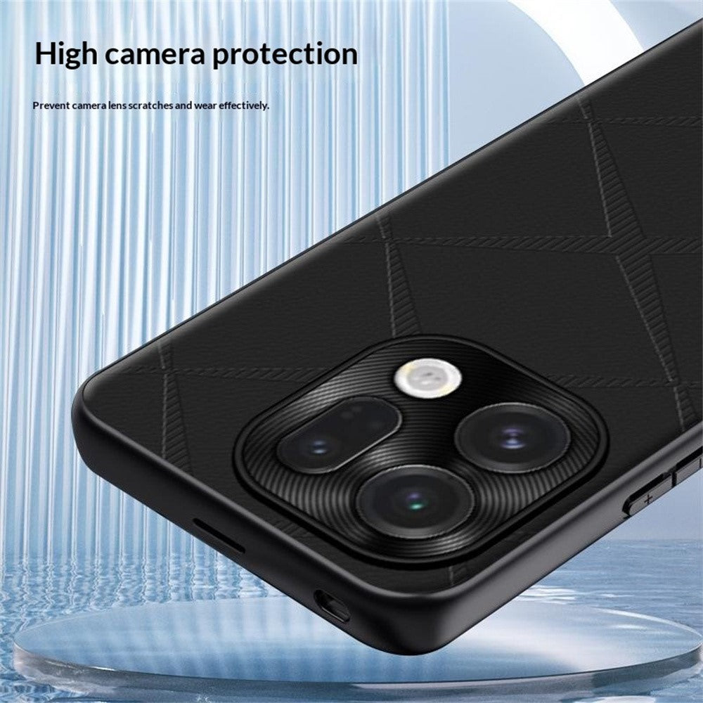 For Oppo Find X9 5G Case X-Patterned TPU PU Leather PC Anti-Drop Phone Cover