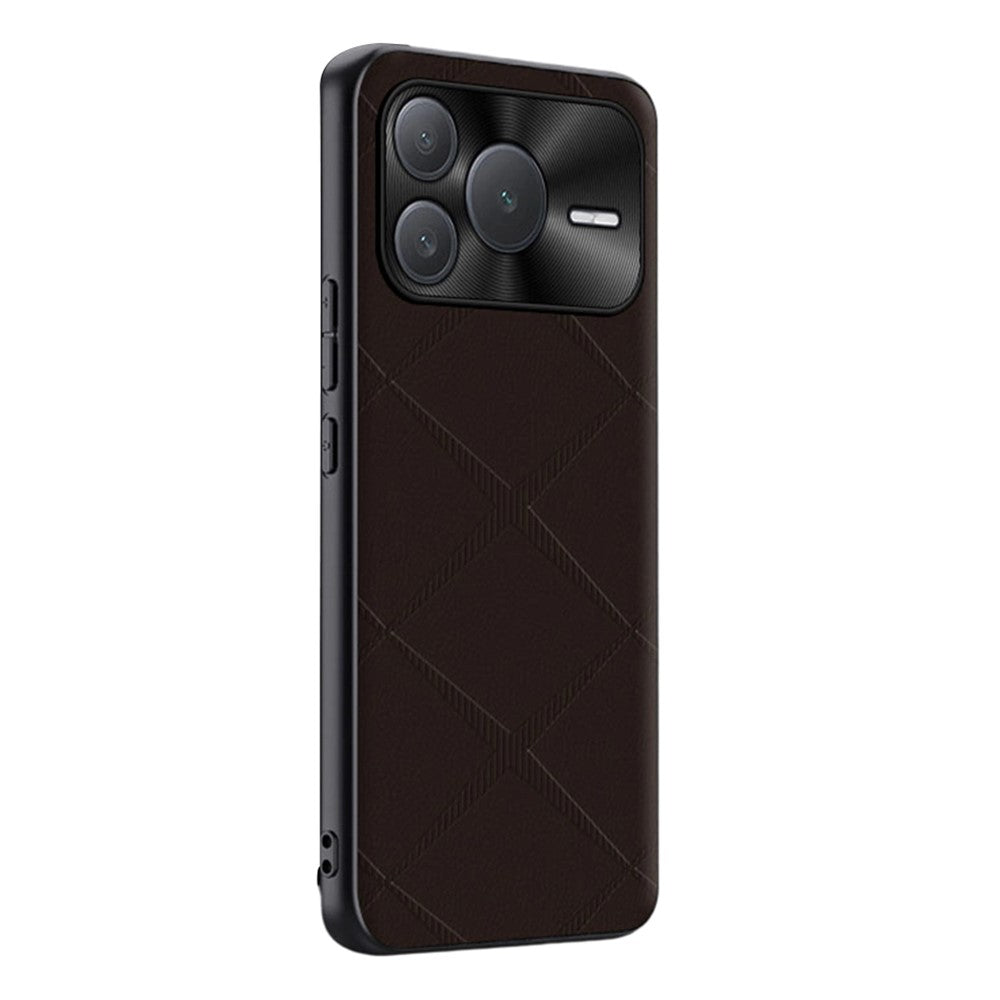For Honor Power2 5G Cover med X-mønster i TPU, PU-læder og PC - Anti-falds telefoncover