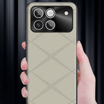 Phone Case For Honor Win 5G  /  Win RT 5G X-Patterned TPU PU Leather PC Anti-Drop Phone Cover