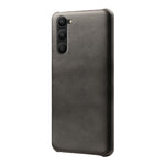 For Samsung Galaxy S23 Anti-scratch Mobile Phone Cover Calf Textured PU Leather Coated PC Protective Phone Case