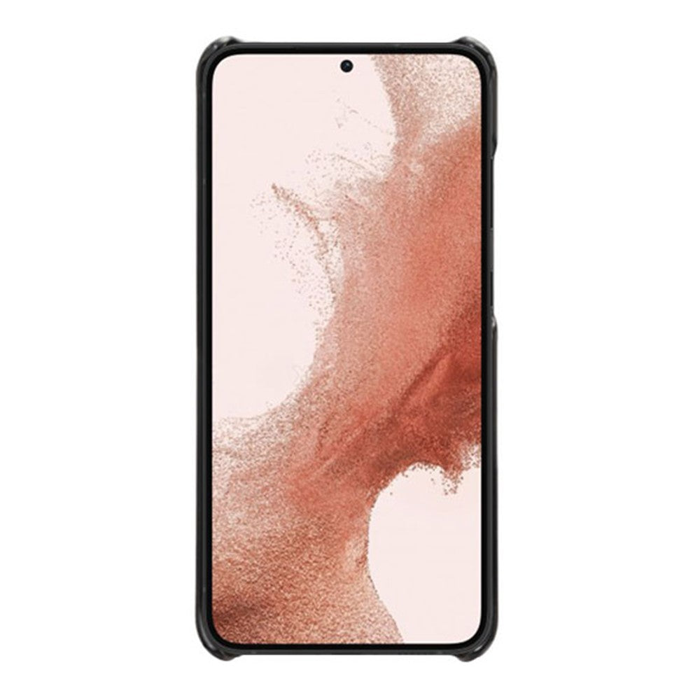 For Samsung Galaxy S23 Anti-scratch Mobile Phone Cover Calf Textured PU Leather Coated PC Protective Phone Case