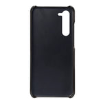 For Samsung Galaxy S23 Anti-scratch Mobile Phone Cover Calf Textured PU Leather Coated PC Protective Phone Case