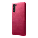 For Samsung Galaxy S23 Anti-scratch Mobile Phone Cover Calf Textured PU Leather Coated PC Protective Phone Case