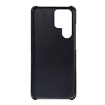 For Samsung Galaxy S23 Ultra  Calf Textured Phone Cover PU Leather Coated PC Anti-fall Cell Phone Case