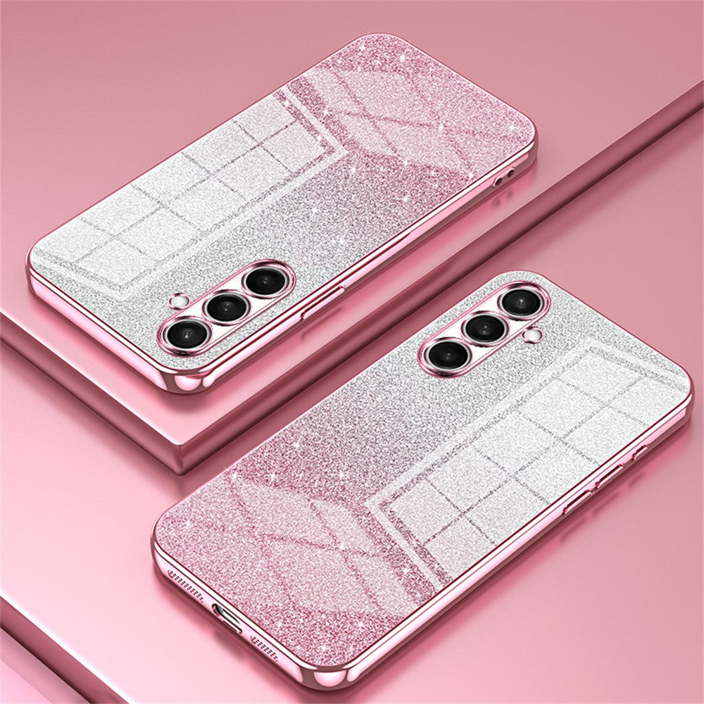 For Samsung Galaxy S26+ Case Electroplating Gradient Glitter TPU Phone Cover