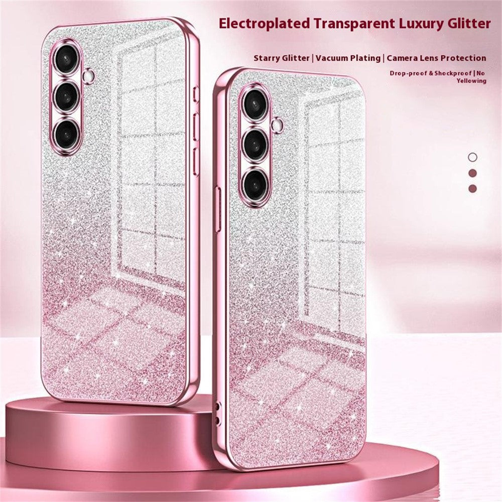 For Samsung Galaxy S26+ Case Electroplating Gradient Glitter TPU Phone Cover