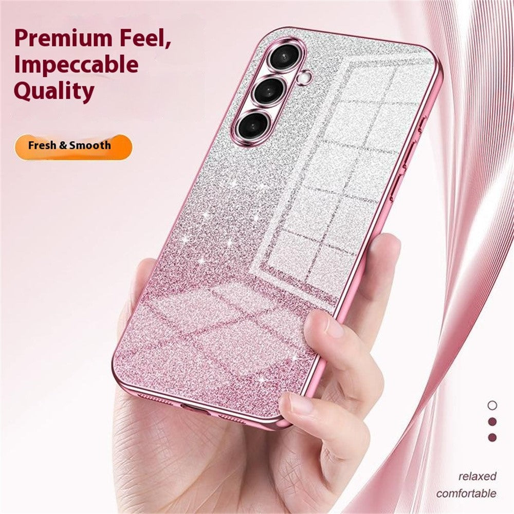 For Samsung Galaxy S26+ Case Electroplating Gradient Glitter TPU Phone Cover