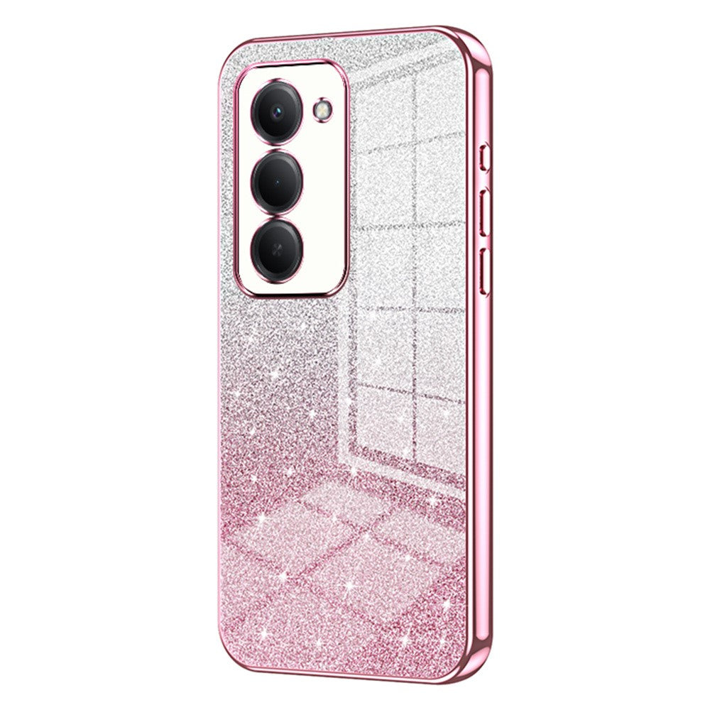 Phone Case For Xiaomi Redmi 15 5G (EU) (171mm)  /  15 4G (EU) (171mm) Electroplating Gradient Glitter TPU Phone Cover