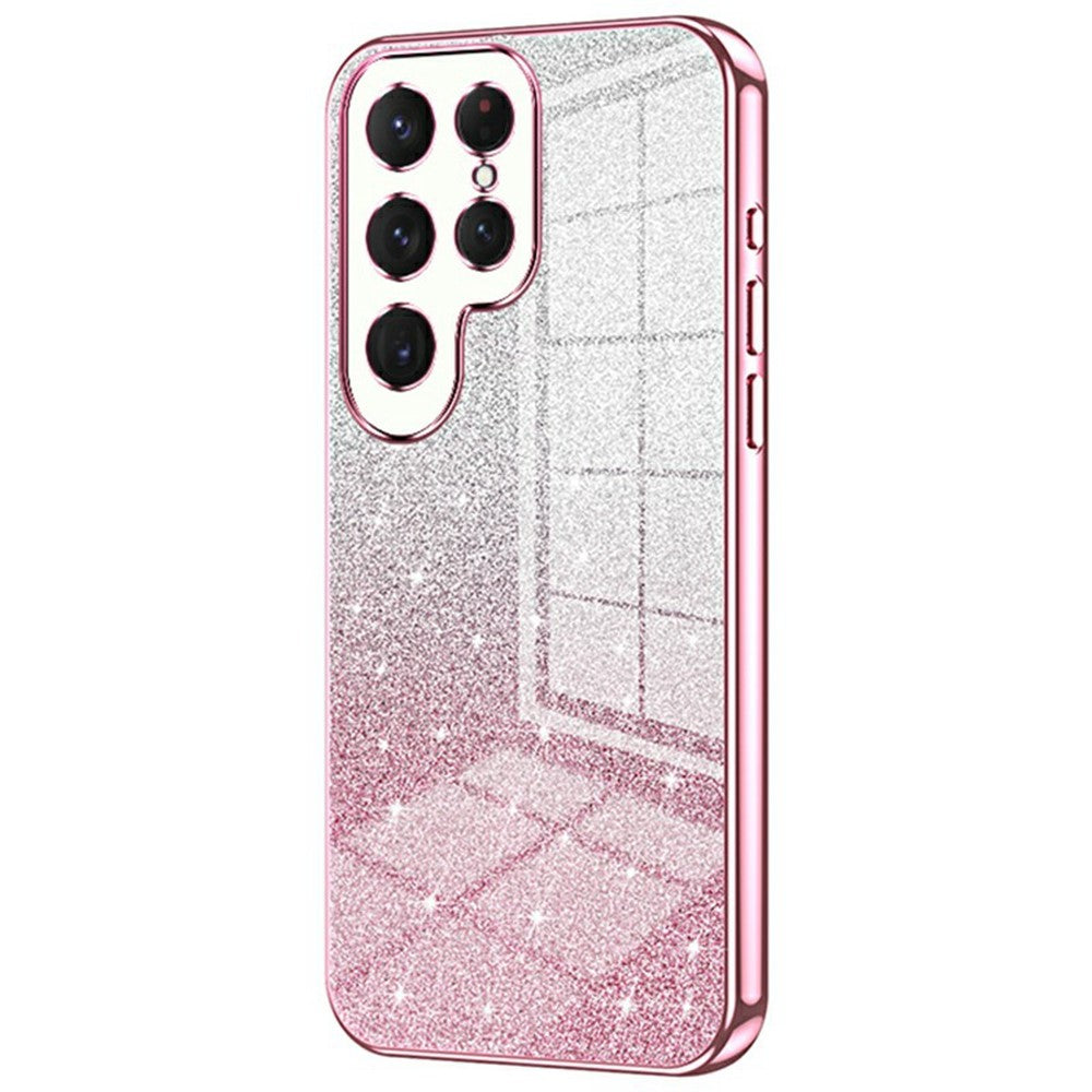 For Samsung Galaxy S26 Ultra Case Electroplating Gradient Glitter TPU Phone Cover