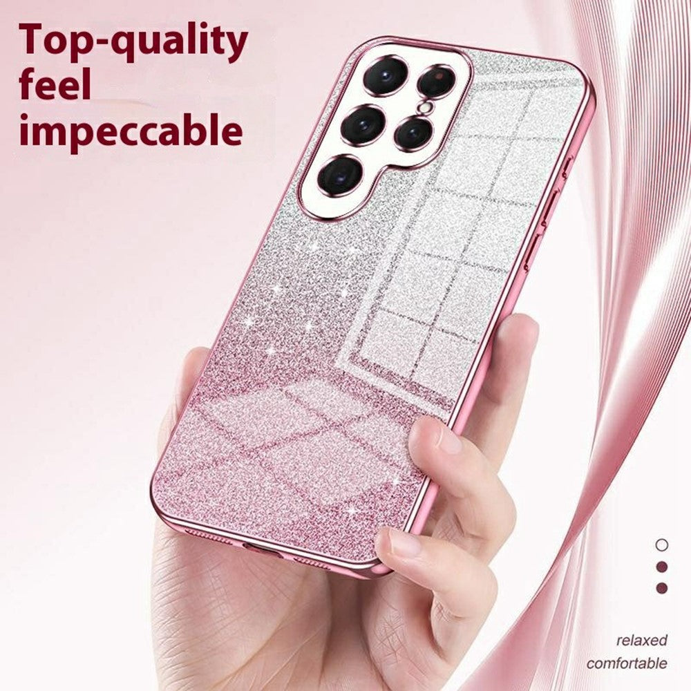 For Samsung Galaxy S26 Ultra Case Electroplating Gradient Glitter TPU Phone Cover