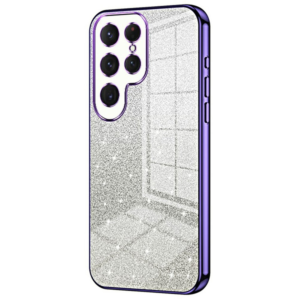 For Samsung Galaxy S26 Ultra Case Electroplating Gradient Glitter TPU Phone Cover