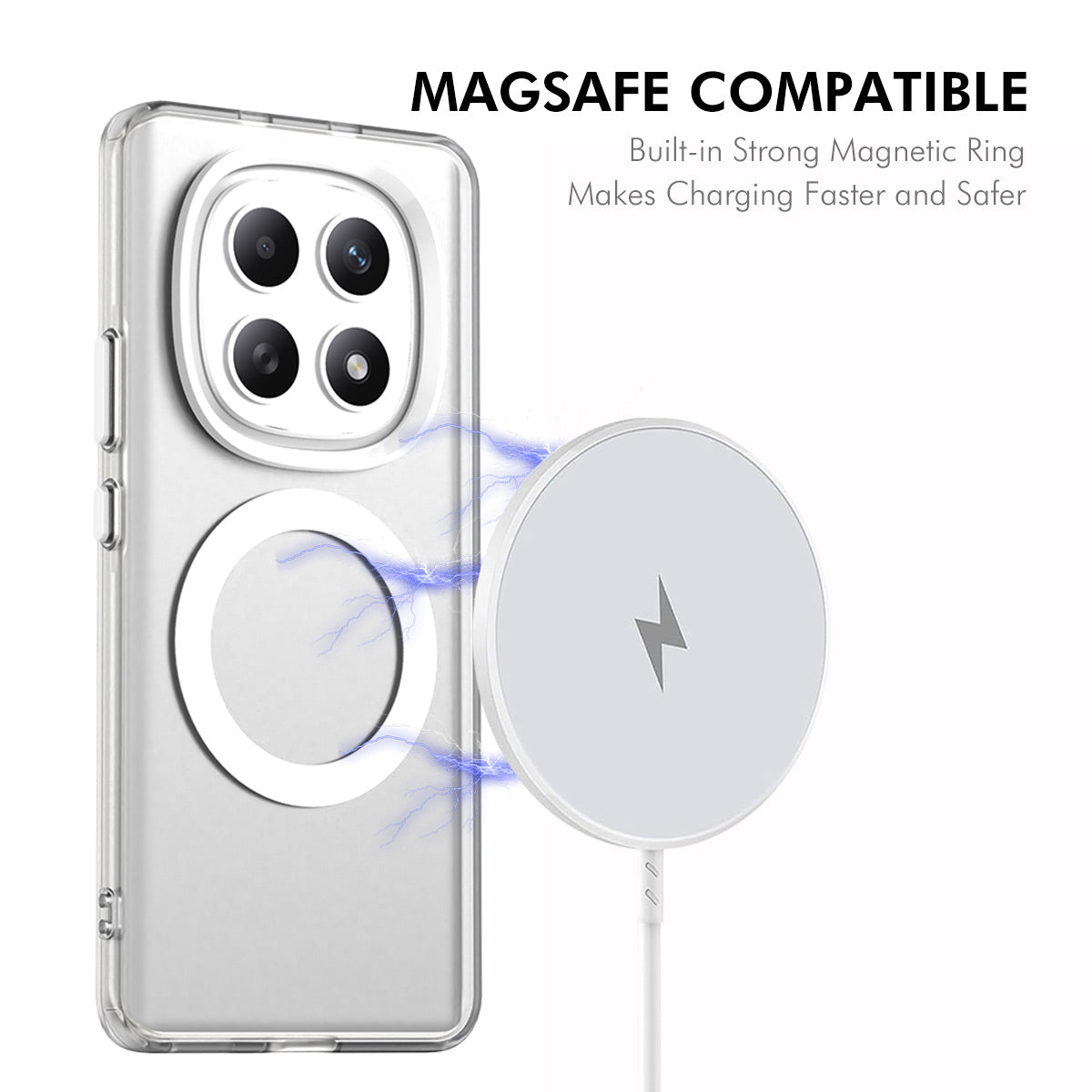 ENKAY HAT PRINCE För Xiaomi Poco M8 Pro 5G / Redmi Note 15 Pro+ 5G (Global) Magnetiskt Skal med Hydrogelfilm PC TPU mobilskal