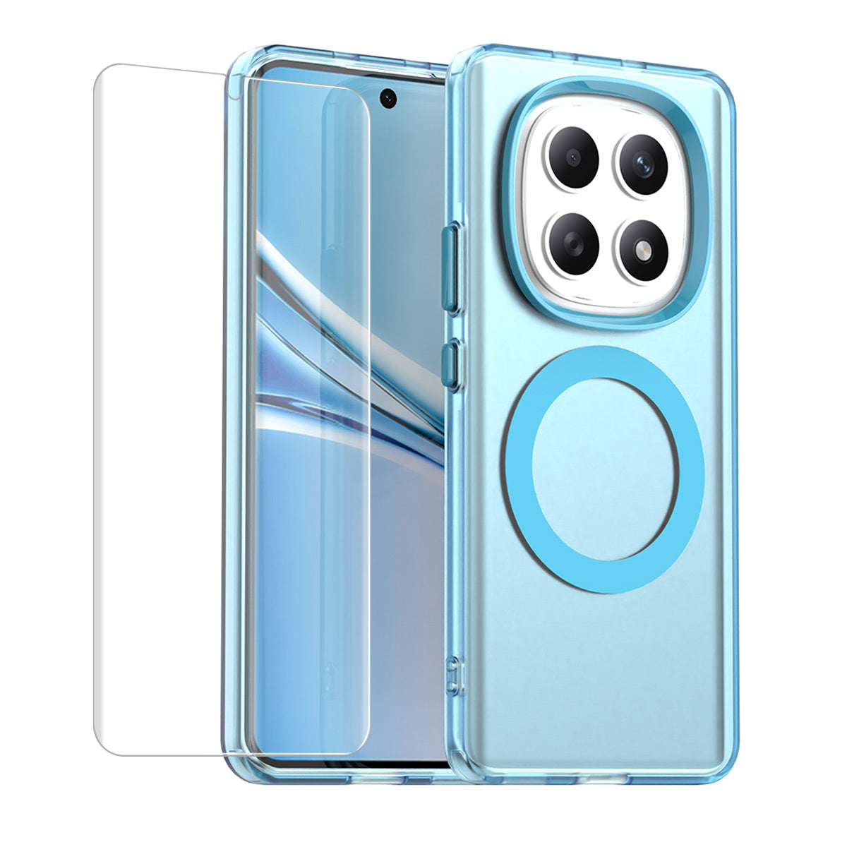 ENKAY HAT PRINCE För Xiaomi Poco M8 Pro 5G / Redmi Note 15 Pro+ 5G (Global) Magnetiskt Skal med Hydrogelfilm PC TPU mobilskal