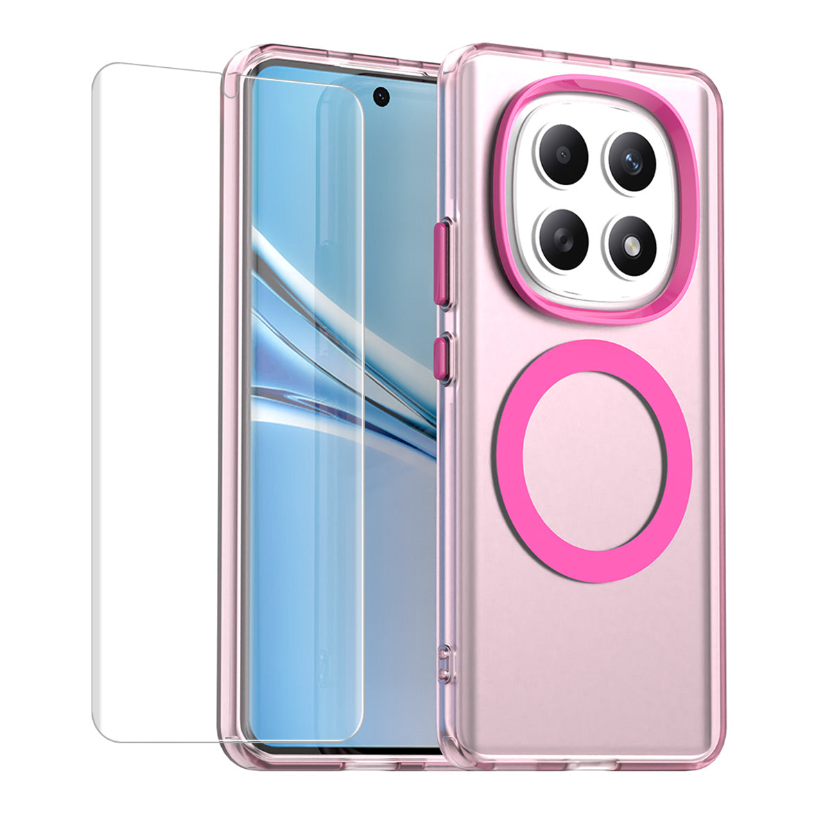 ENKAY HAT PRINCE För Xiaomi Poco M8 Pro 5G / Redmi Note 15 Pro+ 5G (Global) Magnetiskt Skal med Hydrogelfilm PC TPU mobilskal