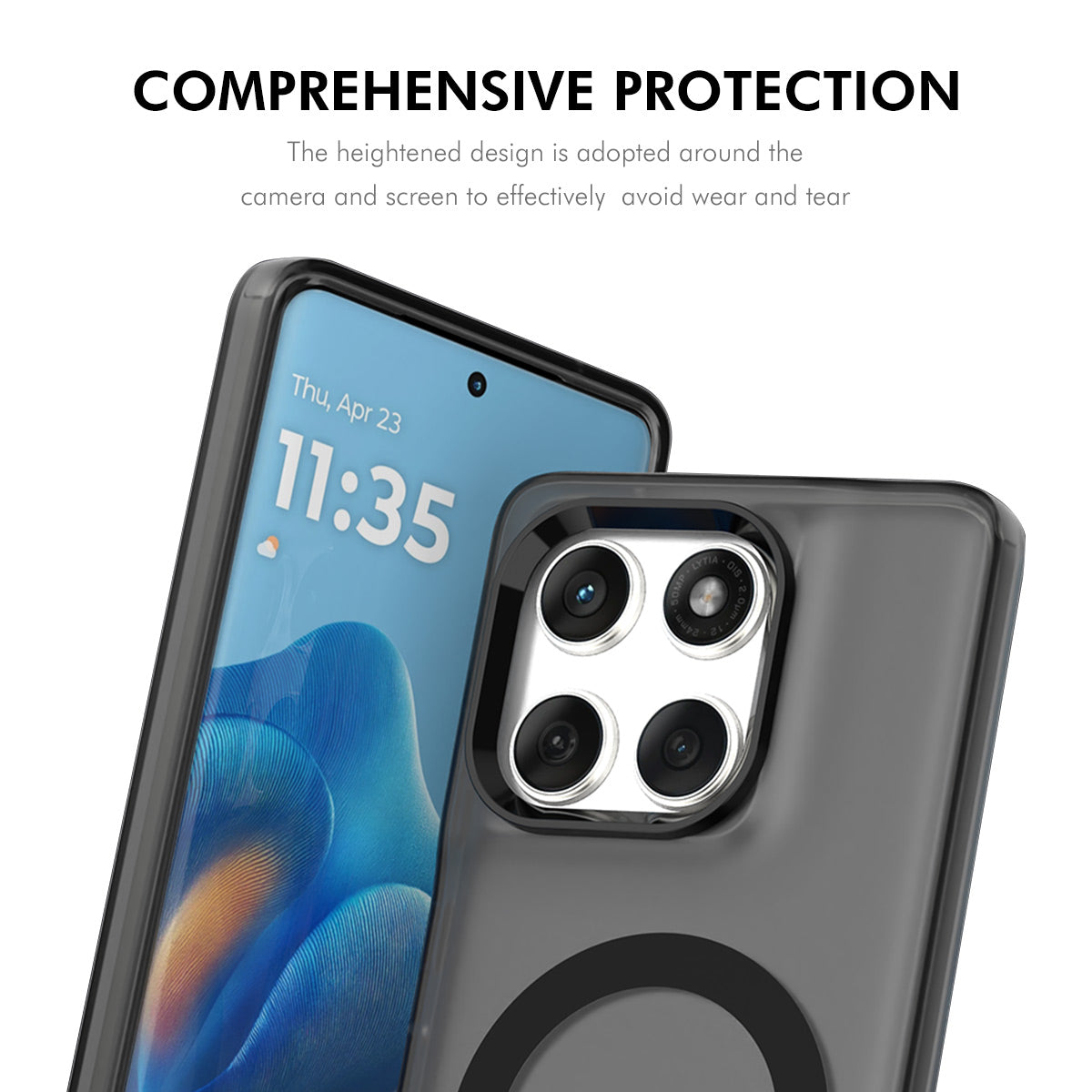 ENKAY HAT PRINCE For Motorola Edge 60 Pro 5G  Magnetic Case with Hydrogel Film PC TPU Phone Cover