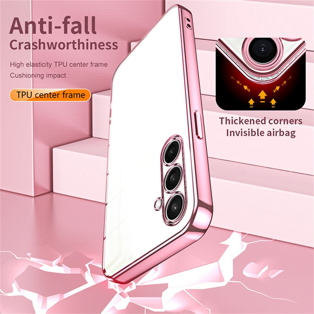 For Samsung Galaxy A27 5G Case Electroplating Frame Soft TPU Phone Cover