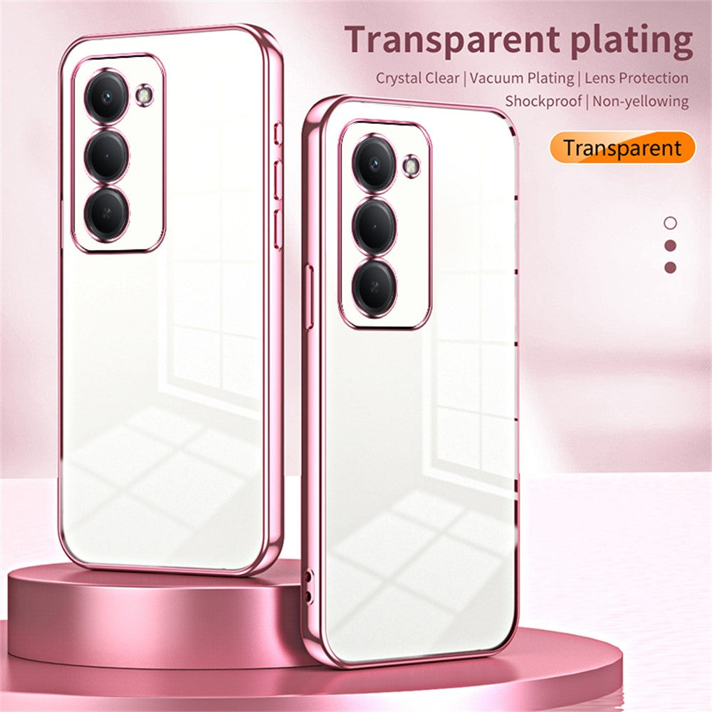 Phone Case For Xiaomi Redmi 15 5G (EU) (171mm)  /  15 4G (EU) (171mm) Electroplating Frame Soft TPU Phone Cover
