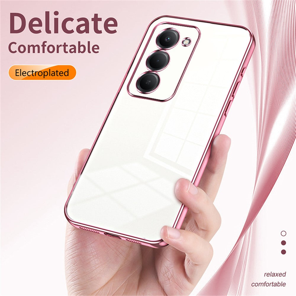 Phone Case For Xiaomi Redmi 15 5G (EU) (171mm)  /  15 4G (EU) (171mm) Electroplating Frame Soft TPU Phone Cover