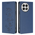 For OnePlus 13 Case RFID Blocking Wallet Stand Imprinted Cat Pattern Leather Phone Cover