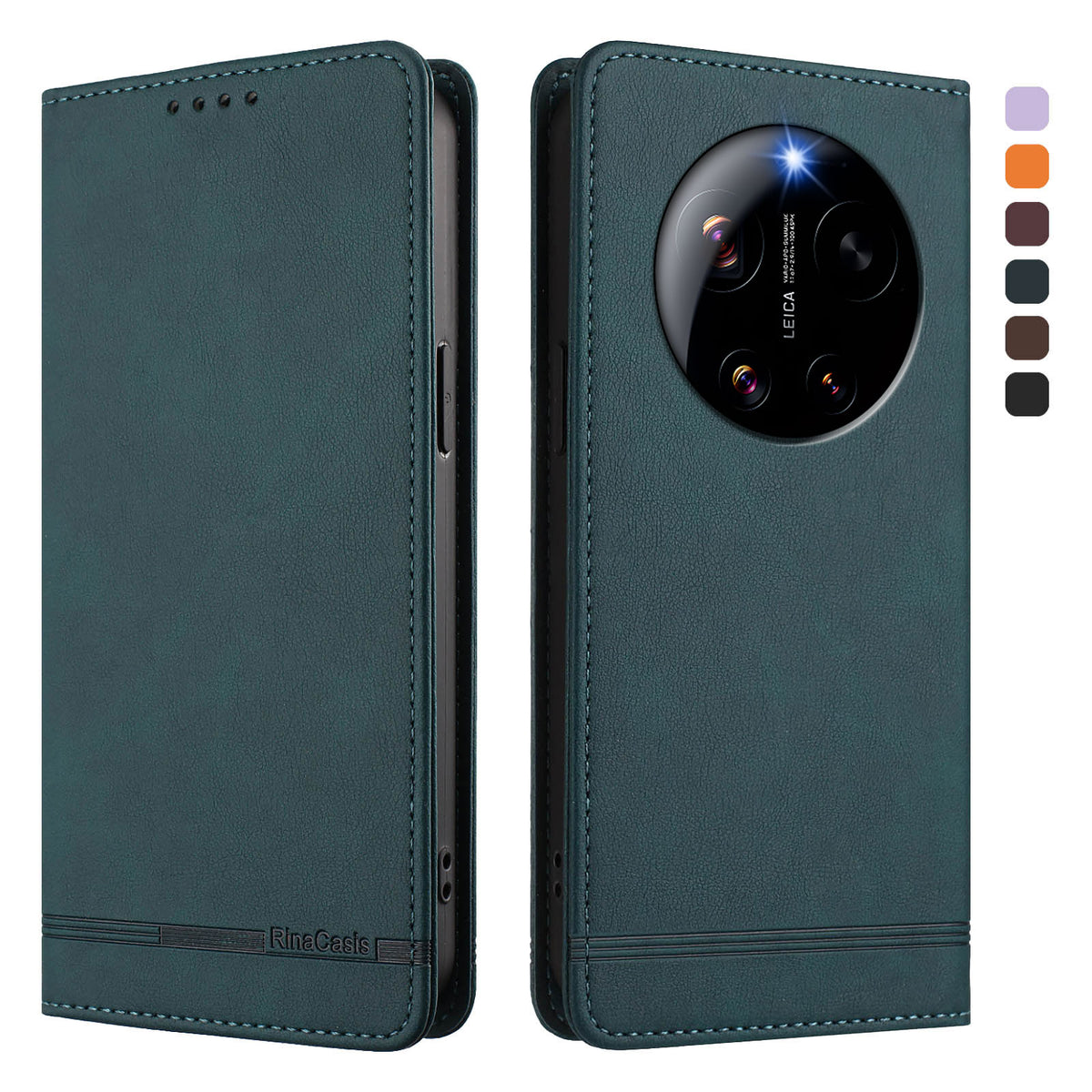 For Xiaomi 17 Ultra 5G Case RINACASIS RC23 RFID Blocking Wallet Stand PU Leather Phone Cover