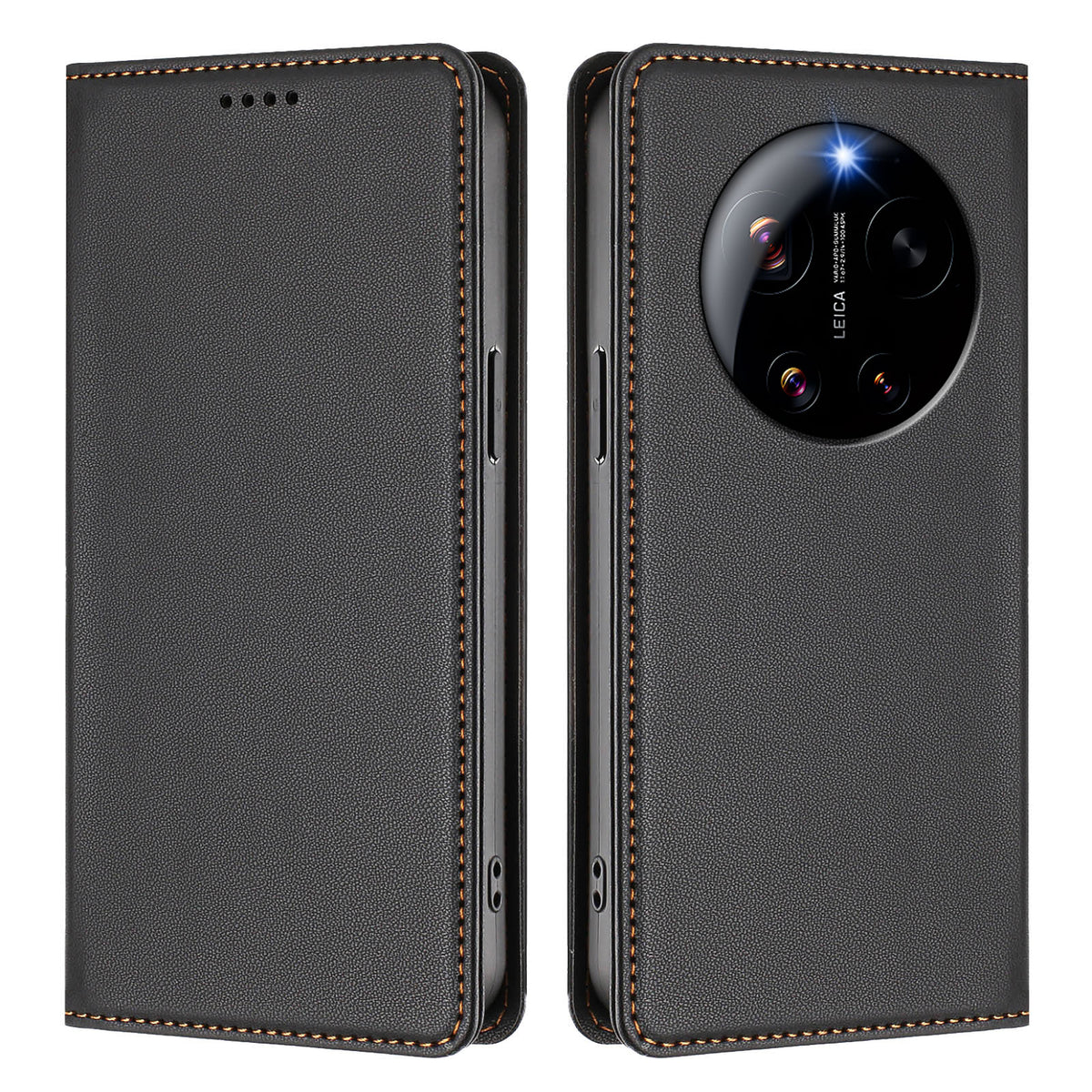 Xiaomi 17 Ultra 5G Läderplånboksfodral Magnetisk stängning RFID-blockerande mobilfodral
