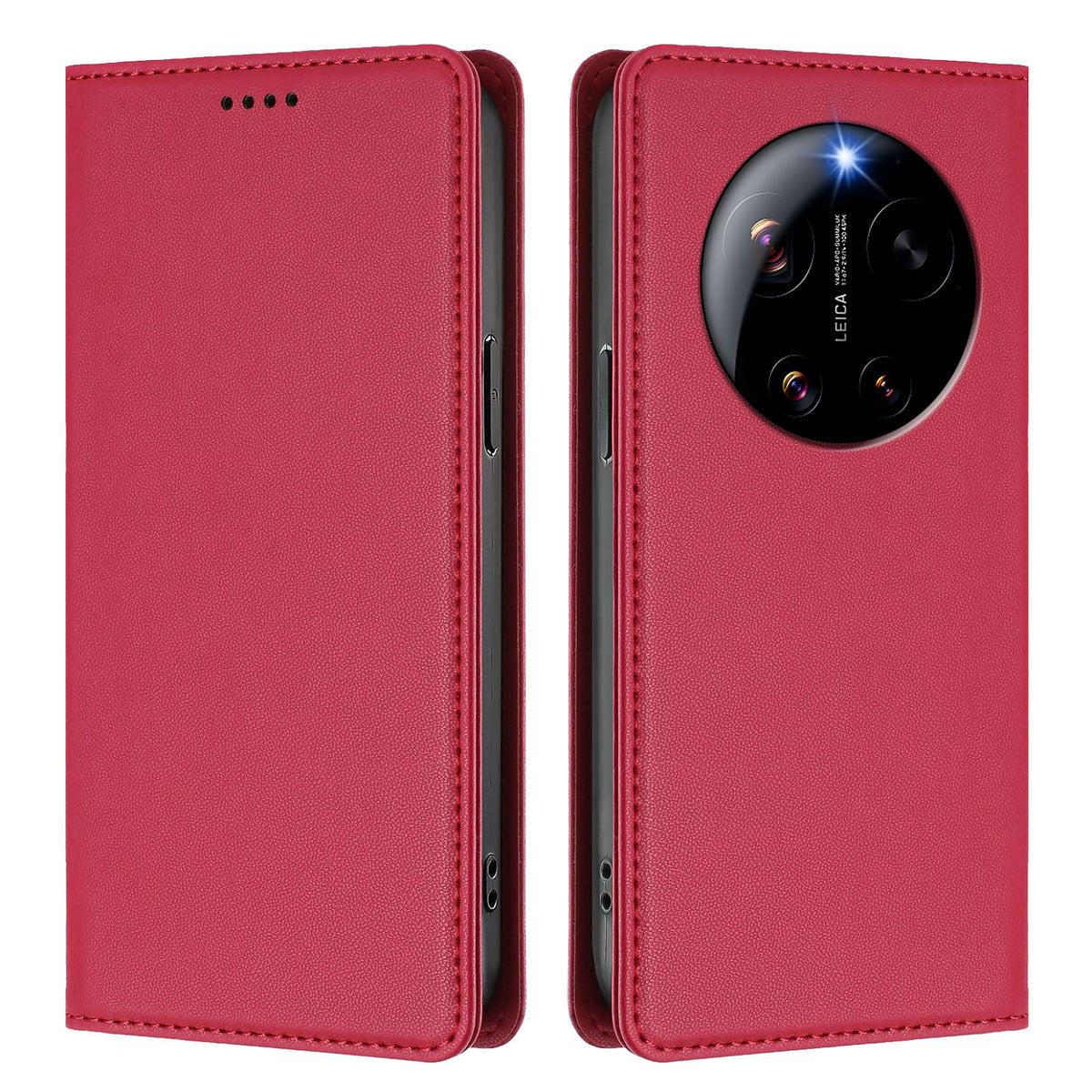 Xiaomi 17 Ultra 5G Läderplånboksfodral Magnetisk stängning RFID-blockerande mobilfodral