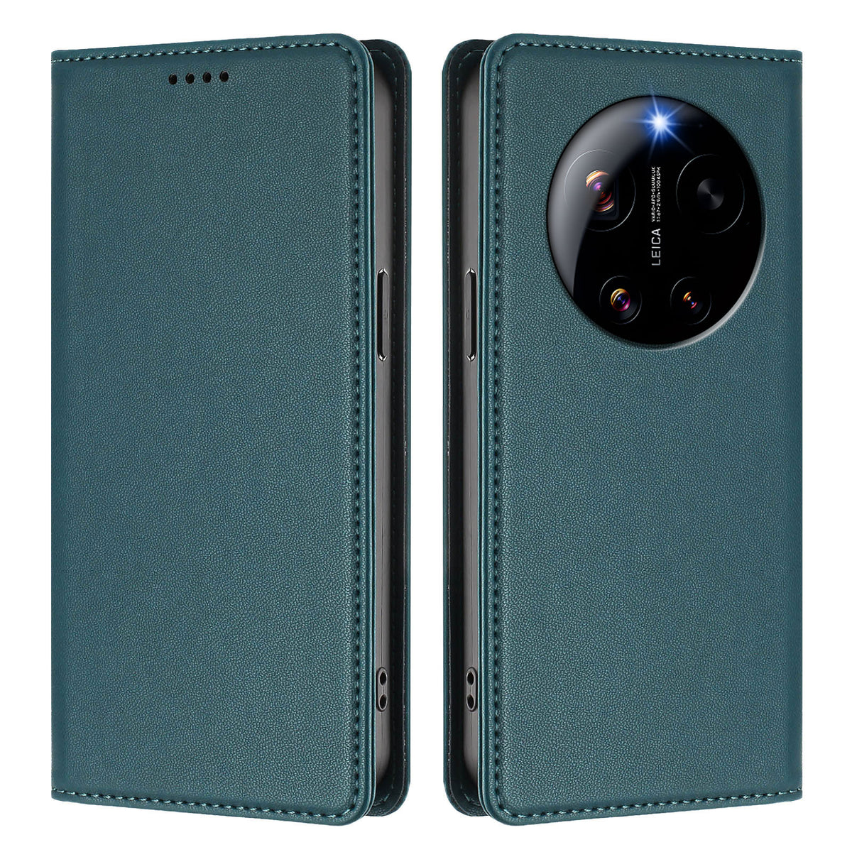 Xiaomi 17 Ultra 5G Läderplånboksfodral Magnetisk stängning RFID-blockerande mobilfodral